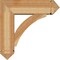 Ekena Millwork Thorton Arts and Crafts Rough Sawn Bracket w/ Offset Brace, Western Red Cedar, 8"W x 26"D x 26"H BKT0806X26X26THR03RWR - alternate 2